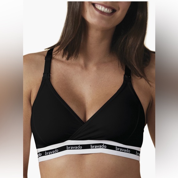 Bravado Black and White Nursing Bra Size Small - Picture 1 of 4